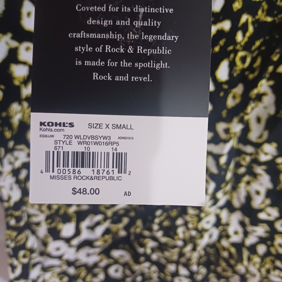 Rock and Republic Leopard Shirt NWT - Picture 8 of 10